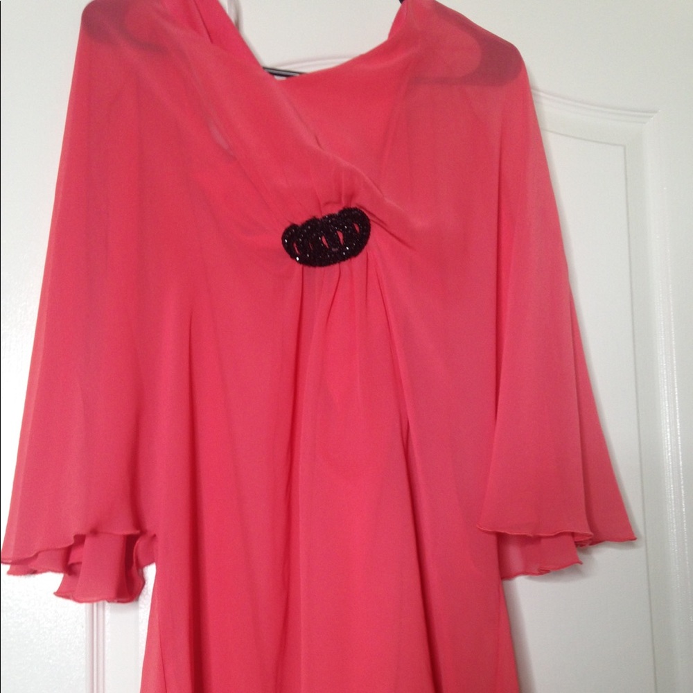 Peachy pink flow dress